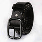 Punk Skull Rivet Cowhide Belt for Men