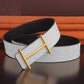 Fashion Pure Copper Buckle Youth Leather Belt