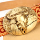 Western Ethnic Cowhide Leather Belt - Embossed Durability Style