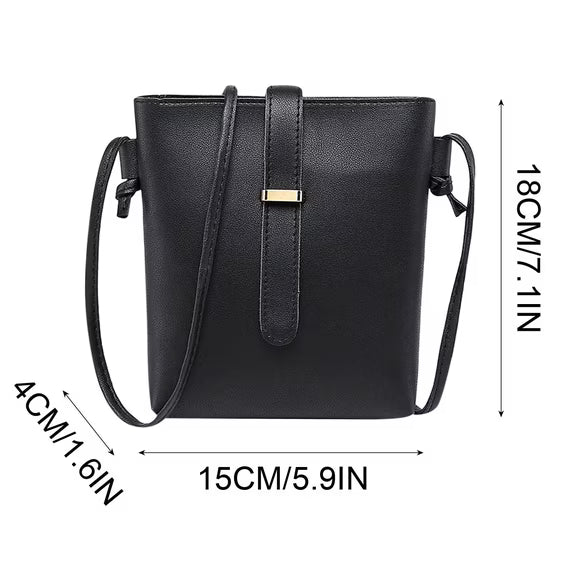 Lightweight Mini Crossbody Shoulder Bag for Women in PU Leather