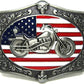 American Eagle Flag Belt Buckle – Motorcyclist Hero Style