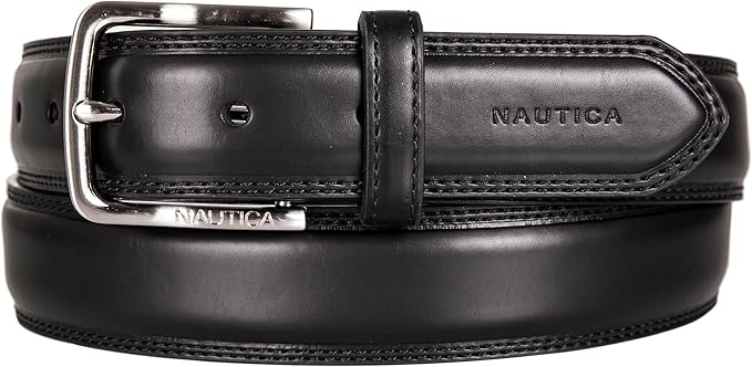 Men's Dress Leather Belt – Brushed Nickel Buckle