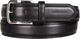Men's Dress Leather Belt – Brushed Nickel Buckle
