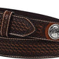 Men's Basketweave Western Leather Belt – Removable Buckle