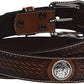 Men's Basketweave Western Leather Belt – Removable Buckle