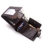 Men’s Multi-Card Real Cowhide Leather Anti-Magnetic Tri-Fold Wallet With Retro European And American Style