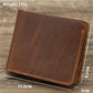 Men’s Retro Tri-fold Leather Wallet – Crazy Horse Cowhide