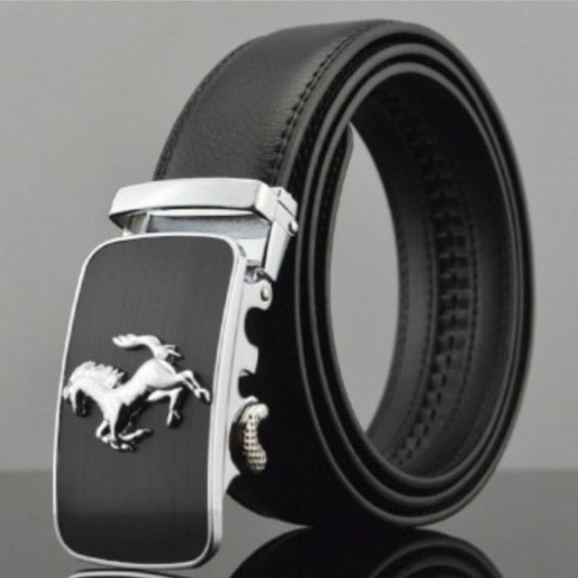 Men's Automatic Buckle Leather Belt