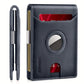 Men’s Airtag Wallet – Genuine Leather Bifold Slim Wallet with RFID Blocking & Money Clip