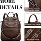 Genuine Leather Convertible Backpack Purse for Women