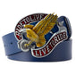 Casual Cowhide Leather Belt - Smooth Buckle Everyday Fit