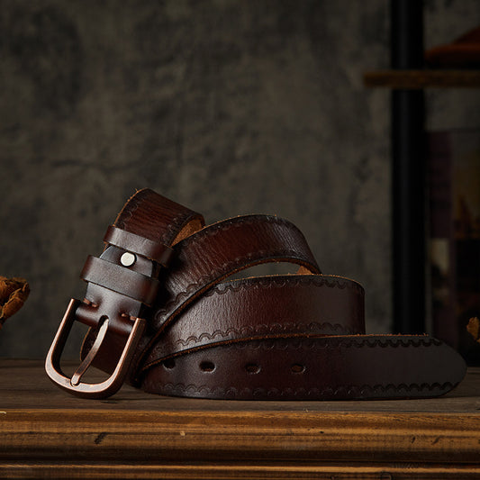 Handmade Leather Casual Belt for Men