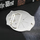 Western Initial Letter Belt Buckle – Personalized Cowboy Style
