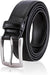 Men's Classic Black Leather Belt – Formal & Business Casual