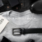 Men's Everyday Leather Belt – Durable Black Dress Belt