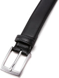 Men's Classic Black Leather Belt – Formal & Business Casual