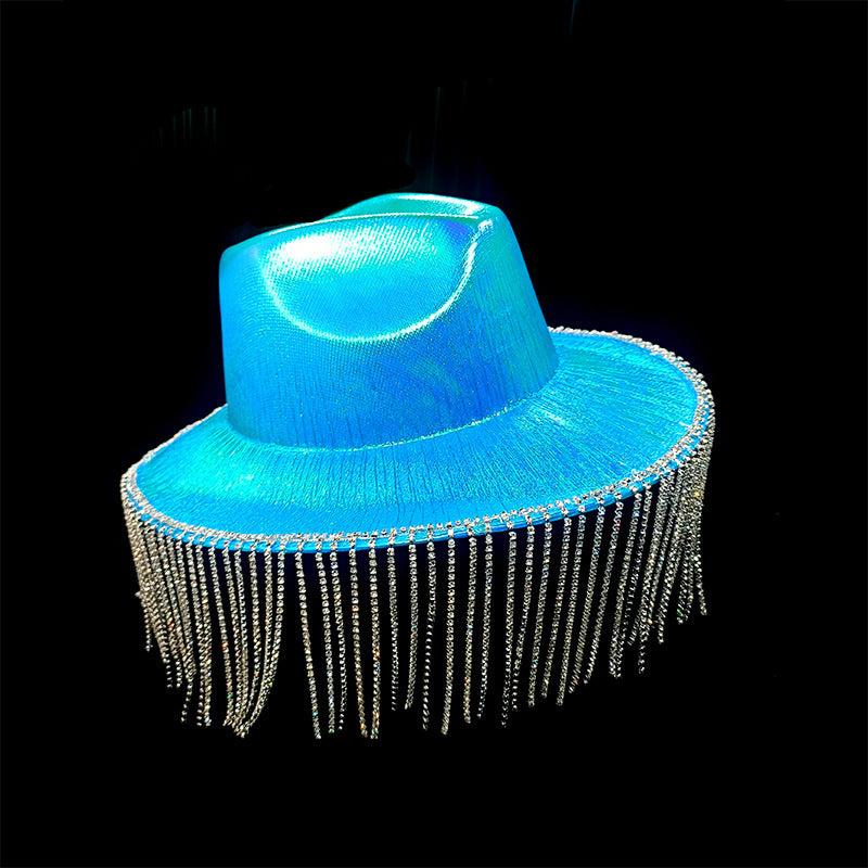 Western Diamond Tassel Illusion Cowboy Hat