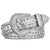 Men Women Alloy Belt Punk Rock Rivet Rhinestone