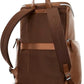 Men's Pebbled Leather Deluxe Backpack – Cognac
