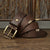Handmade Retro Cowhide Leather Belt for Men