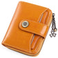 Oil Wax Genuine Leather Lady's Wallet European And American Style