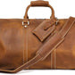 Men's Classic Leather Weekend Bag – Shoe Compartment