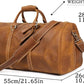 Men's Classic Leather Weekend Bag – Shoe Compartment
