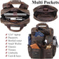 Men's Crazy Horse Leather Anti-Theft Daypack – 15.6