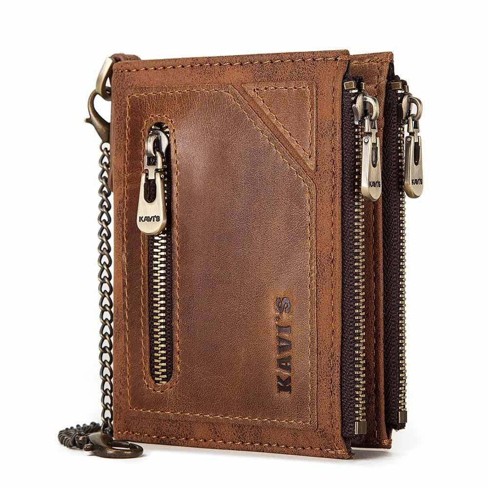 Men’s Wallet Anti-theft RFID Leather Wallet – Multifunctional Street Style