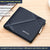 Men’s Short Leather Trifold Wallet with Zipper | Genuine Cowhide Anti-Theft Design