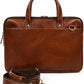 Distressed Leather 3-Compartment Laptop Bag – 15.5"