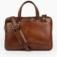 Distressed Leather 3-Compartment Laptop Bag – 15.5"