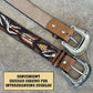 Men's Hand-Tooled Floral Western Belt – Full Grain Leather