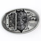 Western Skull Buckle Leather Belt - Bold Statement Fit
