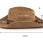 Mixed Color Straw Hat Western Straw Cowboy Hat