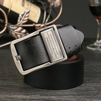 Fashionable Men's Leather Antique Denim Belt