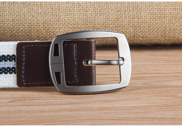 Men’s Outdoor Tactical Canvas Belt with Durable Alloy Buckle