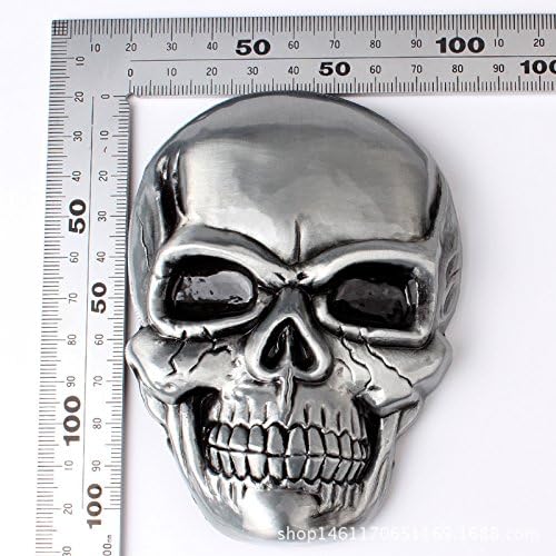 Pirate Skull Motorcyclist Belt Buckle – Western Biker
