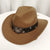 Women's Western Cowboy Hat Love Decorative Chain Top Hat