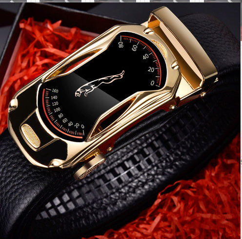 Men's leather belt