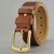 Handmade Cowhide Leather Rivet Belt for Men