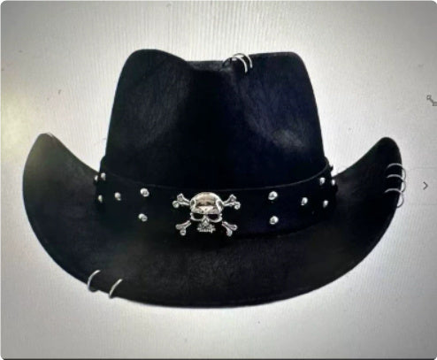 Polyester Retro Jazz Western Cowboy Hat