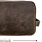 Men's Full-Grain Buffalo Leather TSA-Ready Dopp Kit