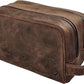 Men's Full-Grain Buffalo Leather TSA-Ready Dopp Kit