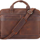 Men's Full-Grain Cowhide Business Briefcase – 15.6" Laptop