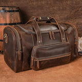 Men's Full Grain Cowhide Weekender Duffel – 23