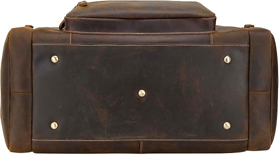 Men's Full Grain Cowhide Weekender Duffel – 23
