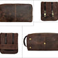 Men's Full-Grain Buffalo Leather TSA-Ready Dopp Kit
