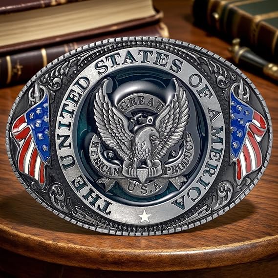 Bald Eagle Vintage Western Belt Buckle - Heirloom Style