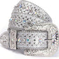 Unisex Gothic Crystal Diamond Halloween Belt